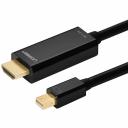 Кабель для компьютера Ugreen 20848 Mini-DisplayPort-HDMI 1.5 м, чёрный Кабель для компьютера Ugreen 20848 Mini-DisplayPort-HDMI 1.5 м, чёрный