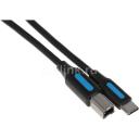 Кабель USB2.0 VENTION CQUBH, USB Type-C (m) (прямой) - USB B(m) (прямой), круглое, 2м, черный Кабель USB2.0 VENTION CQUBH, USB Type-C (m) (прямой) - USB B(m) (прямой), круглое, 2м, черный