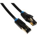 Патч-корд VENTION IKGBJ литой (molded), STP, кат.8, 5м, 4 пары, 30AWG, медь, многожильный, черный Патч-корд VENTION IKGBJ литой (molded), STP, кат.8, 5м, 4 пары, 30AWG, медь, многожильный, черный