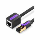 Сетевой кабель-удлинитель предназначен для коммутации компьютерных Ethernet-сетей со стандартами 10BASE-T (10 Мбит/сек), 100BASE-T(x) (100 Мбит/сек), 1000BASE-T(x) (1 Гбит/сек), 10GBASE-T (10 Гбит/сек). Для предотвращения электромагнитных помех и шумов, каждая жила защищена дополнительной изоляцией из сверхвысокомолекулярного полиэтилена высокой прочности (HDPE). Спецификация: Тип разъема: RJ45 M / RJ45 F Совместимость: Ethernet RJ45(8p8c) - Cat. 5/5e/6/6a/7 Пропускная способность интерфейса: до 10 Гбит/сек. Тип оболочки: ПВХ + HDPE - экранированный(фольга) Количество жил: 8 Материал проводника: чистая бескислородная медь Сечение жилы: 30 AWG Форма: плоский Длина (м): 2 Цвет: черный Сетевой кабель-удлинитель предназначен для коммутации компьютерных Ethernet-сетей со стандартами 10BASE-T (10 Мбит/сек), 100BASE-T(x) (100 Мбит/сек), 1000BASE-T(x) (1 Гбит/сек), 10GBASE-T (10 Гбит/сек). Для предотвращения электромагнитных помех и шумов, каждая жила защищена дополнительной изоляцией из сверхвысокомолекулярного полиэтилена высокой прочности (HDPE). Спецификация: Тип разъема: RJ45 M / RJ45 F Совместимость: Ethernet RJ45(8p8c) - Cat. 5/5e/6/6a/7 Пропускная способность интерфейса: до 10 Гбит/сек. Тип оболочки: ПВХ + HDPE - экранированный(фольга) Количество жил: 8 Материал проводника: чистая бескислородная медь Сечение жилы: 30 AWG Форма: плоский Длина (м): 2 Цвет: черный