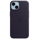 Чехол для смартфона iPhone 14 Leather Case with MagSafe, «чернила» Чехол для смартфона iPhone 14 Leather Case with MagSafe, «чернила»