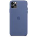 Чехол Apple силиконовый для iPhone 11 Pro Max, синий лён Чехол Apple силиконовый для iPhone 11 Pro Max, синий лён