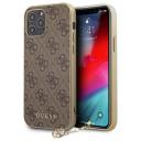 Чехол Guess 4G Charms Hard для iPhone 12 | 12 Pro, коричневый Чехол Guess 4G Charms Hard для iPhone 12 | 12 Pro, коричневый