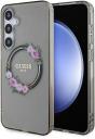 Чехол Guess Flowers Wreath MagSafe для Galaxy S24+ черный Чехол Guess Flowers Wreath MagSafe для Galaxy S24+ черный