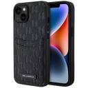 Чехол Lagerfeld PU Saffiano Monogram with Cardslot Hard для iPhone 13, черный Чехол Lagerfeld PU Saffiano Monogram with Cardslot Hard для iPhone 13, черный