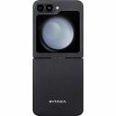 Чехол-крышка Pitaka для Samsung Z Flip6 (FBFLIP6), кевлар, черно-серый Чехол-крышка Pitaka для Samsung Z Flip6 (FBFLIP6), кевлар, черно-серый