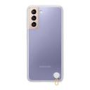 Чехол универсальный Samsung EF-GG991 для Samsung Galaxy S21, прозрачный/белый Чехол универсальный Samsung EF-GG991 для Samsung Galaxy S21, прозрачный/белый