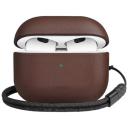 Чехол Uniq Terra Genuine Leather with wrist strap для AirPods 3 (AIRPODS(2021)-TERBWN), коричневый Чехол Uniq Terra Genuine Leather with wrist strap для AirPods 3 (AIRPODS(2021)-TERBWN), коричневый