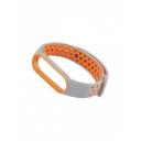 Ремешок Red Line силиконовый двухцветный для Xiaomi Mi Band 5/6, серо-оранжевый УТ000025204 Ремешок Red Line силиконовый двухцветный для Xiaomi Mi Band 5/6, серо-оранжевый УТ000025204