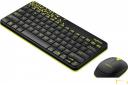 Клавиатура и мышь Logitech MK240 Nano Black-Yellow USB Клавиатура и мышь Logitech MK240 Nano Black-Yellow USB