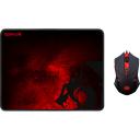 Игровой комплект Redragon M601BA проводная мышь+ коврик (черный/красный) Игровой комплект Redragon M601BA проводная мышь+ коврик (черный/красный)