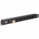 ITK PDU 6 розеток DIN49440 (нем. станд.), с автоматом на 10А, 1U, без шнура, вх. IEC320 C14, алюминиевый профиль, черный, цена за 1 шт ITK PDU 6 розеток DIN49440 (нем. станд.), с автоматом на 10А, 1U, без шнура, вх. IEC320 C14, алюминиевый профиль, черный, цена за 1 шт