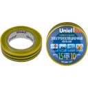 Изоляционная лента 10м, 15мм, 0,135мм, 1шт, желто-зеленый Uniel UIT-135P 10/15/01 YGR Изоляционная лента 10м, 15мм, 0,135мм, 1шт, желто-зеленый Uniel UIT-135P 10/15/01 YGR