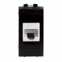 Розетка для кабель-канала компьютерная DKC Brava черная RJ45 1 модуль (77654N) Розетка для кабель-канала компьютерная DKC Brava черная RJ45 1 модуль (77654N)