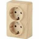 Розетка ЭРА 11-2205-11 2х2P E Schuko, 16A-250В, IP20, ОУ, Эксперт, сосна Б0020693 Розетка ЭРА 11-2205-11 2х2P E Schuko, 16A-250В, IP20, ОУ, Эксперт, сосна Б0020693