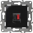 Акустическая розетка встраиваемая (черный) ЭРА 12-3111-06 Акустическая розетка встраиваемая (черный) ЭРА 12-3111-06