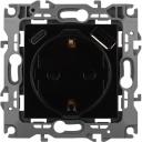 Розетка встраиваемая с заземлением, шторками и USB Type A+С (черный) ЭРА 12-4108-06 Розетка встраиваемая с заземлением, шторками и USB Type A+С (черный) ЭРА 12-4108-06