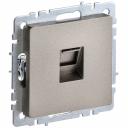 BRITE Розетка компьютерная RJ45 кат.6 РК11-БрШ шампань IEK, цена за 1 шт BRITE Розетка компьютерная RJ45 кат.6 РК11-БрШ шампань IEK, цена за 1 шт