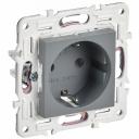SKANDY Розетка с заземлением без защитных шторок 16А SK-R05Gr серый IEK, цена за 1 шт SKANDY Розетка с заземлением без защитных шторок 16А SK-R05Gr серый IEK, цена за 1 шт