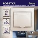 1-203-02 Розетка Intro Plano 1-203-02 с заземлением 2P+E Schuko с крышкой 16А-250В IP20 СУ слоновая кость, цена за 1 шт 1-203-02 Розетка Intro Plano 1-203-02 с заземлением 2P+E Schuko с крышкой 16А-250В IP20 СУ слоновая кость, цена за 1 шт