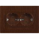 Розетка двойная с заземлением серии Intro Accent скрытой установки цвет венге 6-205-10. Номинальные характеристики 16А 250В. Выполнена из негорючего термопласта, оснащена винтовыми клеммами. Парные клеммы обеспечивают соединение шлейфом. Монтаж в подрозетник производится и на лапки, и на винты. Розетка двойная с заземлением серии Intro Accent скрытой установки цвет венге 6-205-10. Номинальные характеристики 16А 250В. Выполнена из негорючего термопласта, оснащена винтовыми клеммами. Парные клеммы обеспечивают соединение шлейфом. Монтаж в подрозетник производится и на лапки, и на винты.