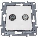 Двухкабельная розетка Legrand tv-sat etika 672257 Двухкабельная розетка Legrand tv-sat etika 672257