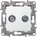 Legrand (Легранд) Розетка TV-SAT двухкабельная белая, Etika 672257 Legrand (Легранд) Розетка TV-SAT двухкабельная белая, Etika 672257
