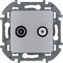 Legrand (Легранд) Розетка TV-спутниковая алюминий, Inspiria 673882 Legrand (Легранд) Розетка TV-спутниковая алюминий, Inspiria 673882
