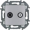 Двухкабельная розетка tv/sat Legrand INSPIRIA 673882 Двухкабельная розетка tv/sat Legrand INSPIRIA 673882
