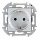 Розетка Legrand Inspiria встраиваемая алюминий со шторками (673732) Розетка Legrand Inspiria встраиваемая алюминий со шторками (673732)