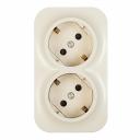 Розетка Legrand Quteo накладная слоновая кость со шторками (782267) Розетка Legrand Quteo накладная слоновая кость со шторками (782267)