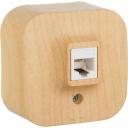 Розетка Legrand телефонная RJ11 Legrand Quteo IP20 накладной монтаж дерево 782274 Розетка Legrand телефонная RJ11 Legrand Quteo IP20 накладной монтаж дерево 782274