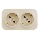 Legrand (Легранд) Розеточный блок с предварительным подключением 2x2К+З без шторок слоновая кость, Quteo 782263 Legrand (Легранд) Розеточный блок с предварительным подключением 2x2К+З без шторок слоновая кость, Quteo 782263