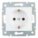 Розетка Lezard Karina встраиваемая белая со шторками (707-0288-124B) Розетка Lezard Karina встраиваемая белая со шторками (707-0288-124B)