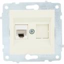 Механизм компьютерной 1-местной розетки rj45 OVIVO CAT6 600-000302-229 Механизм компьютерной 1-местной розетки rj45 OVIVO CAT6 600-000302-229
