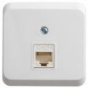 ЭТЮД Розетка открытой установки компьютерная RJ45 категория 5E белый Systeme (Schneider) (KOMA-001B), цена за 1 шт ЭТЮД Розетка открытой установки компьютерная RJ45 категория 5E белый Systeme (Schneider) (KOMA-001B), цена за 1 шт