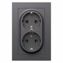 Двойная розетка Systeme Electric Atlasdesign ATN001424 Двойная розетка Systeme Electric Atlasdesign ATN001424