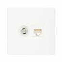 Розетка телевизионная/ компьютерная Systeme Electric ArtGallery встраиваемая белая TV/ RJ45 (GAL000189) Розетка телевизионная/ компьютерная Systeme Electric ArtGallery встраиваемая белая TV/ RJ45 (GAL000189)