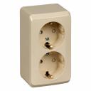 Двухместная розетка Systeme Electric Этюд PA16-008K Двухместная розетка Systeme Electric Этюд PA16-008K