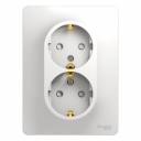Двухместная розетка Systeme Electric Glossa GSL000126 Двухместная розетка Systeme Electric Glossa GSL000126