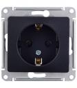 Розетка Systeme Electric Glossa встраиваемая антрацит (GSL000743) Розетка Systeme Electric Glossa встраиваемая антрацит (GSL000743)