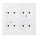 Розетка Systeme Electric Этюд накладная белая (PA16-205B) Розетка Systeme Electric Этюд накладная белая (PA16-205B)