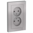 Двухместная розетка Systeme Electric ATLAS DESIGN ATN000320 Двухместная розетка Systeme Electric ATLAS DESIGN ATN000320