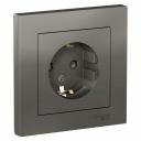 Розетка ATLASDESIGN с заземлением со шторками 16А в сборе сталь Systeme (Schneider) (ATN000944), цена за 1 шт Розетка ATLASDESIGN с заземлением со шторками 16А в сборе сталь Systeme (Schneider) (ATN000944), цена за 1 шт
