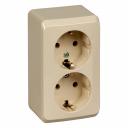 Двухместная розетка Systeme Electric Этюд PA16-007K Двухместная розетка Systeme Electric Этюд PA16-007K