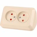 Двойная угловая розетка TDM ELECTRIC Ладога SQ1801-0242 Двойная угловая розетка TDM ELECTRIC Ладога SQ1801-0242