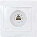 Розетка компьютерная встраиваемая Таймыр RJ45, цвет бежевый Розетка компьютерная встраиваемая Таймыр RJ45, цвет бежевый