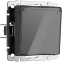 Розетка встраиваемая с заземлением с защит. крышкой и шторками (графит акрил) IP44 Werkel W1171244 (a064092) Розетка встраиваемая с заземлением с защит. крышкой и шторками (графит акрил) IP44 Werkel W1171244 (a064092)