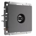 ТВ-розетка оконечная Werkel графит рифленый W1183004 4690389158681 ТВ-розетка оконечная Werkel графит рифленый W1183004 4690389158681