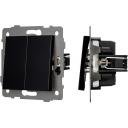 Механизм выключателя встраиваемый двухклавишный самовозвратный SWT-MKR2-PL-BK-V (250V, 10A) Arlight 049884 Механизм выключателя встраиваемый двухклавишный самовозвратный SWT-MKR2-PL-BK-V (250V, 10A) Arlight 049884